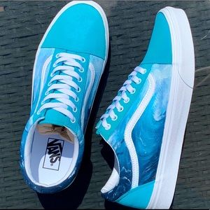 Handpainted wave vans size 11.5